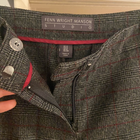 Size 4 Trousers Work Pants - Plaid - Picture 3 of 5